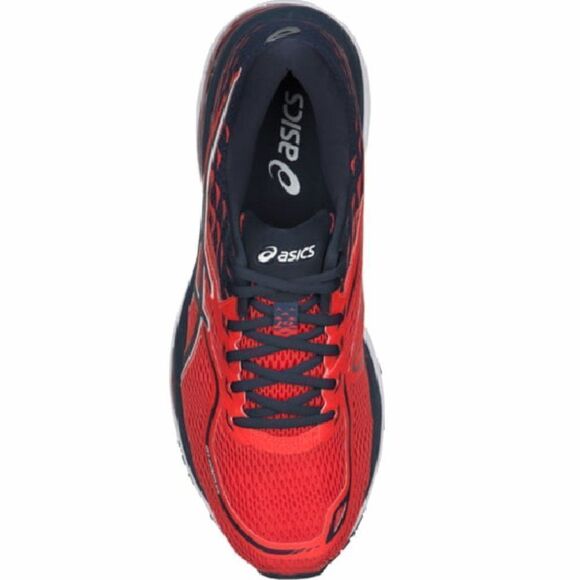 NEW IN BOX ASICS GEL CUMULUS 19 Womens 7.5 or  Mens 6 US 39 EUR Orange Navy - Picture 2 of 8